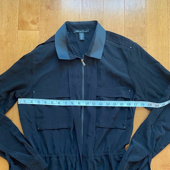 *SALE* NWOT Kenneth Cole Zip Front Utility Dress Black in Small - Picture 3 of 7